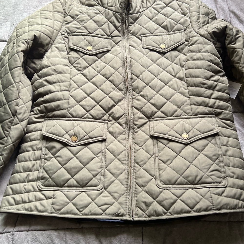 Tommy Hilfiger Quilted Olive Jacket - Picture 7 of 7